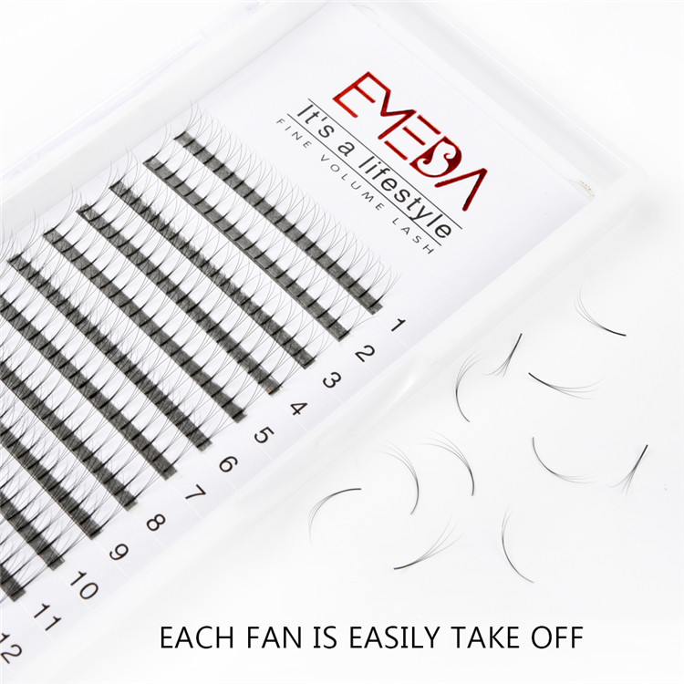 Pre-made Fan Eyelash Extensions 0.07 C Mix Individual Eyelashes